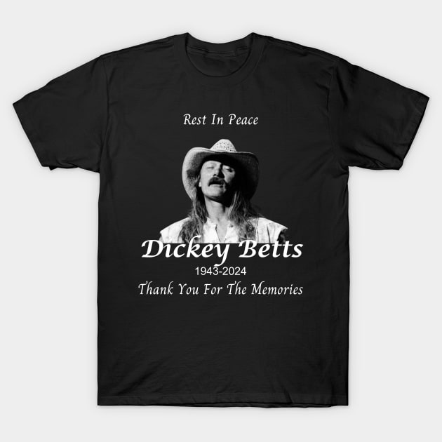 Dickey Betts T-Shirt by Bouteeqify